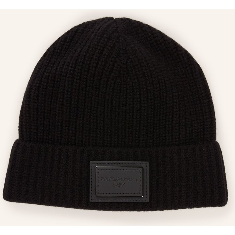 Dolce & Gabbana Cashmere-Mütze schwarz
