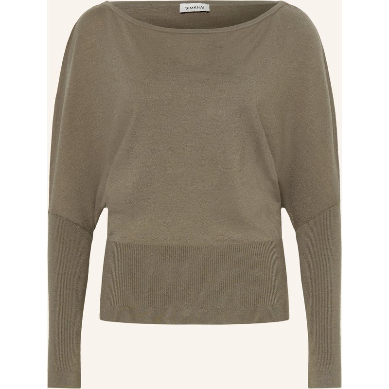 Simkhai One-Shoulder-Pullover Lavina gruen