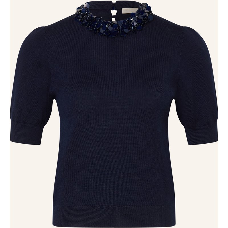 Ulla Johnson Strickshirt Jude Mit Pailletten blau