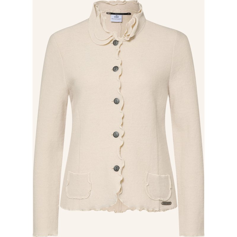 Hammerschmid Strickjacke Bademn weiss