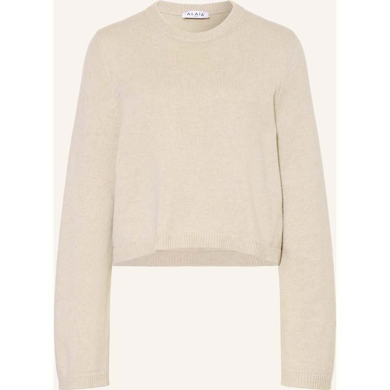 Alaïa Pullover Mit Cashmere beige