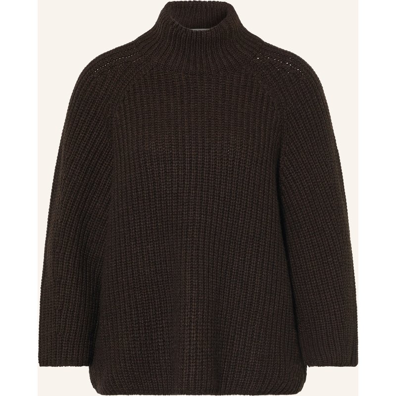 Herzens Pullover Mit 3/4-Arm Und Cashmere braun