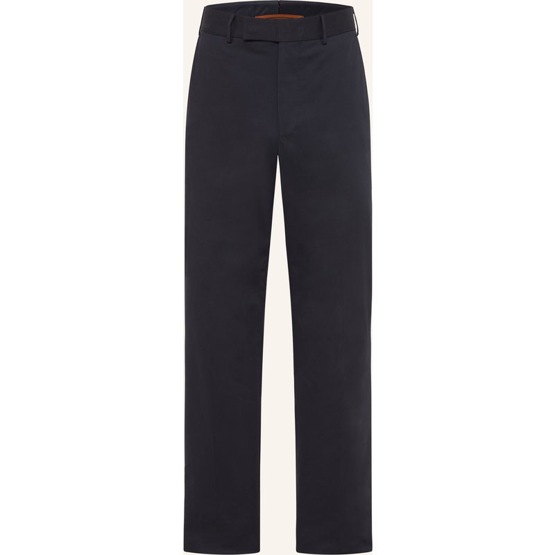 Zegna Hose Premium Cotton Regular Fit blau
