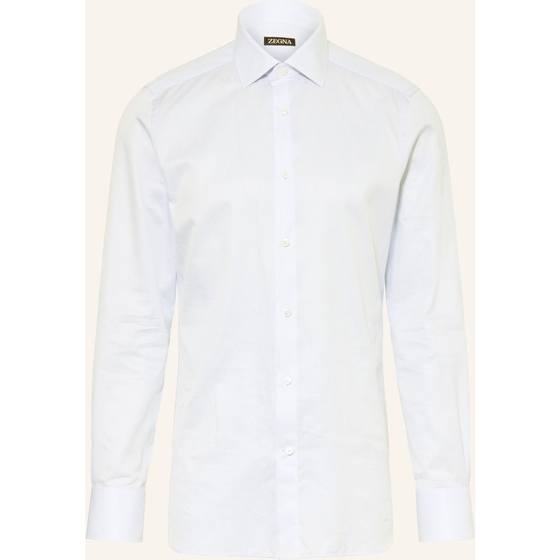 Zegna Hemd Regular Fit blau