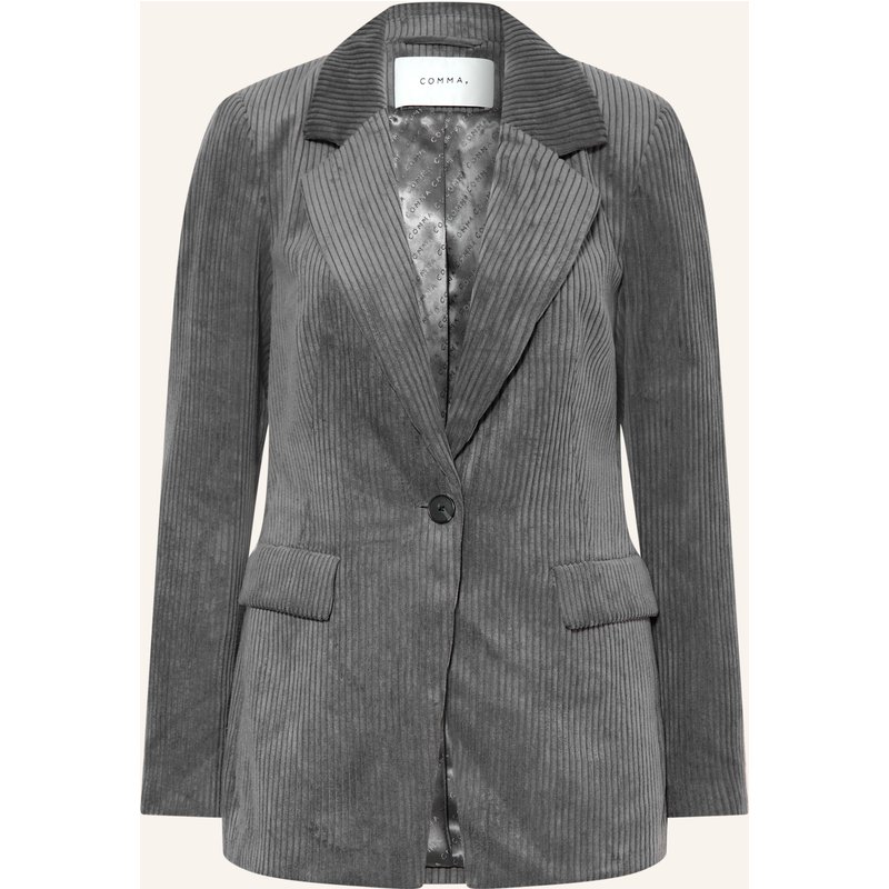 Comma Cordblazer grau