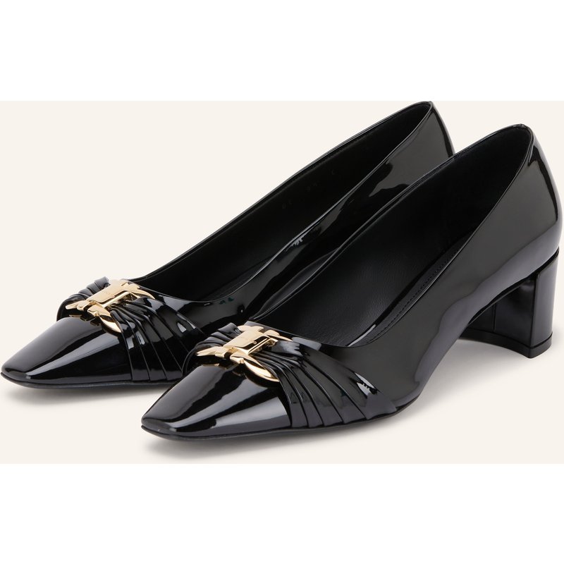 Ferragamo Lack-Pumps Tillya schwarz