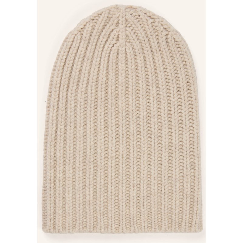 Hurray Cashmere-Mütze weiss