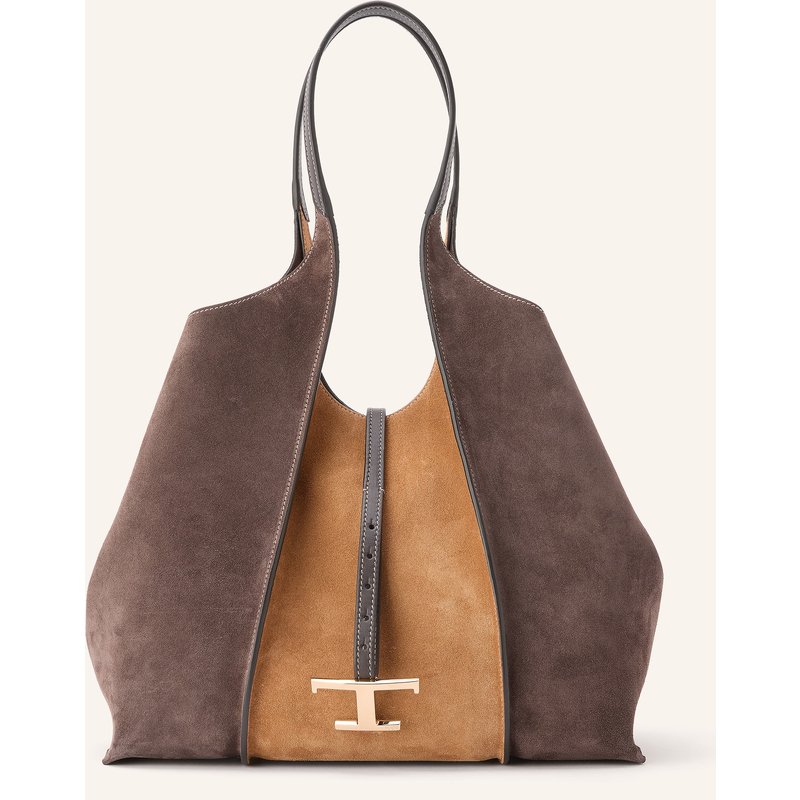 Tod's Shopper T Timeless Mit Pouch braun