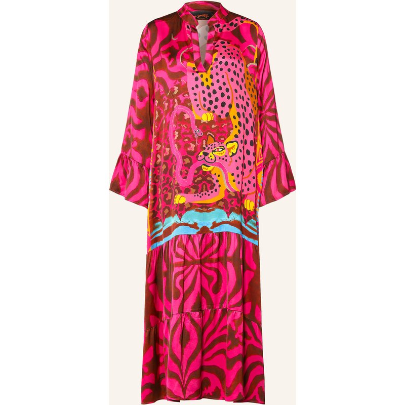 Miss Goodlife Satinkleid pink