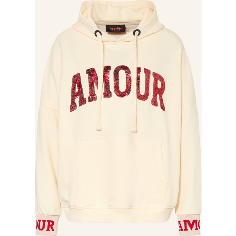 Miss Goodlife Hoodie Mit Pailletten gelb