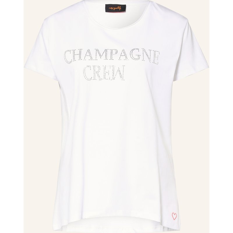 Miss Goodlife T-Shirt Mit Schmucksteinen weiss