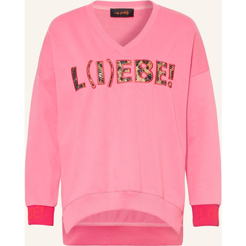 Miss Goodlife Sweatshirt Mit Pailletten pink