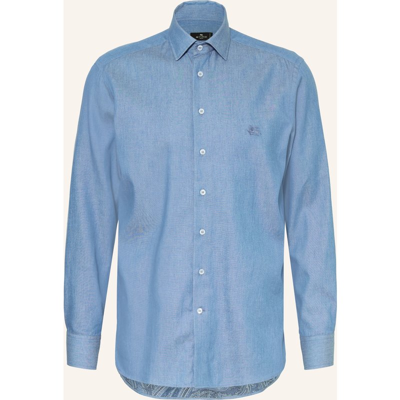 Etro Hemd Regular Fit blau