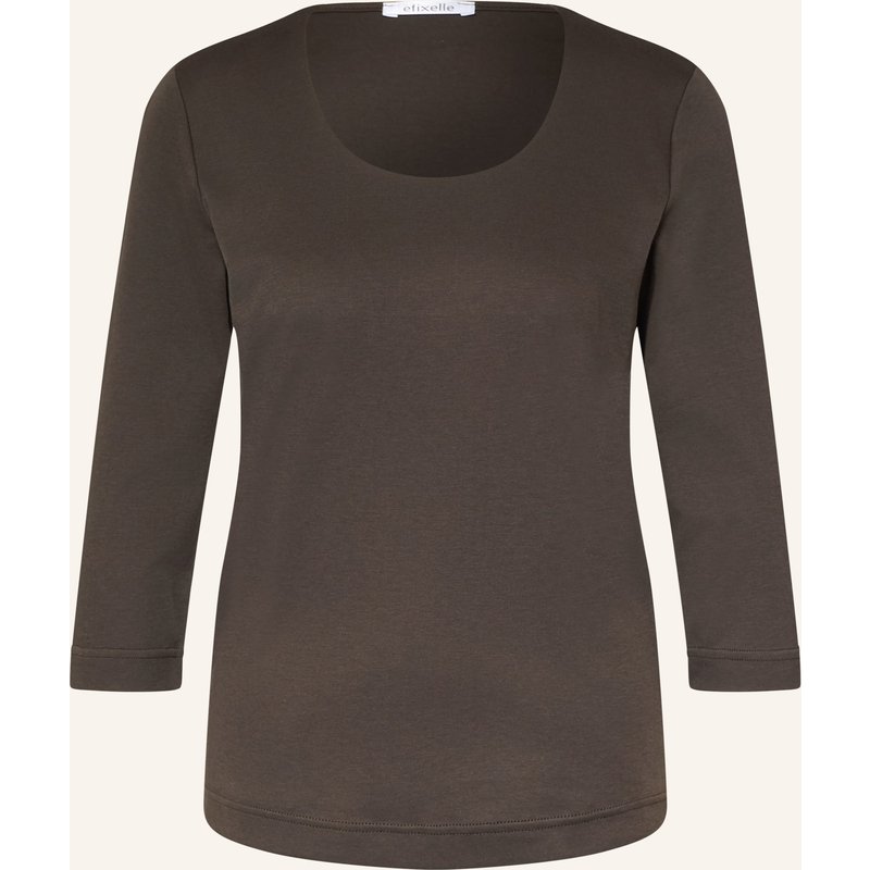 Efixelle Shirt Mit 3/4-Arm braun
