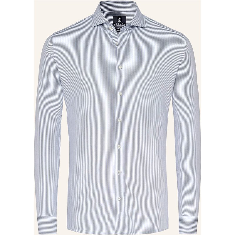 Desoto Jerseyhemd Slim Fit blau