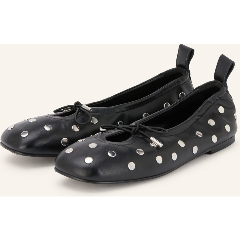 Alohas Ballerinas Rosalind Mit Nieten schwarz