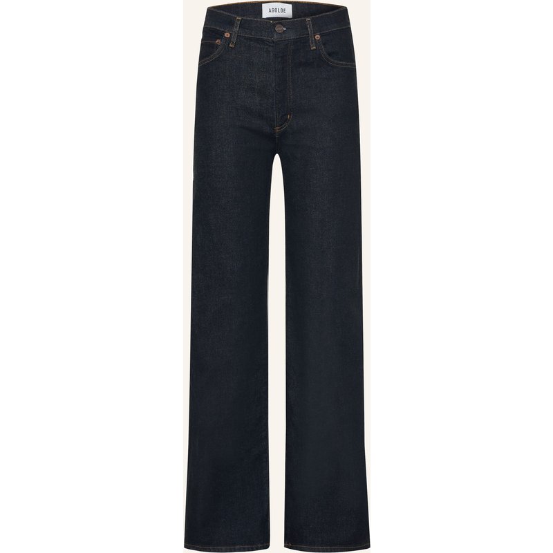 Agolde Straight Jeans Harper schwarz