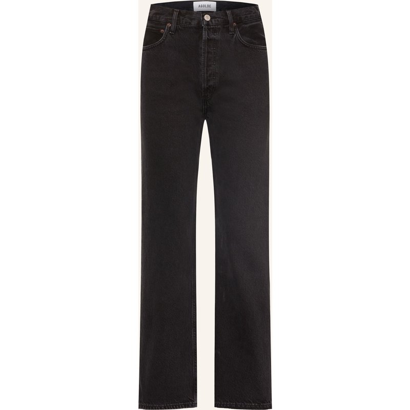 Agolde Straight Jeans 90's Pinch Waist schwarz