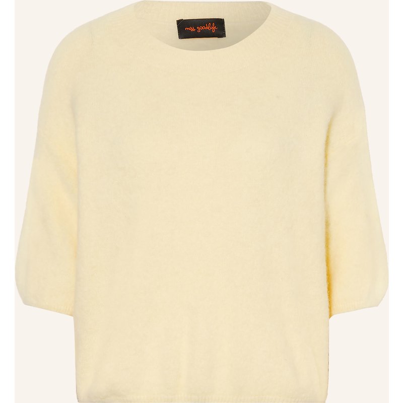 Miss Goodlife Pullover Mit Alpaka gelb