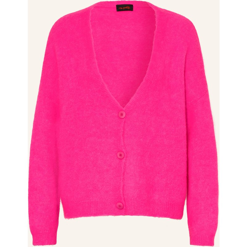 Miss Goodlife Strickjacke Mit Alpaka pink