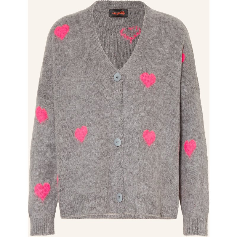 Miss Goodlife Strickjacke Mit Alpaka grau