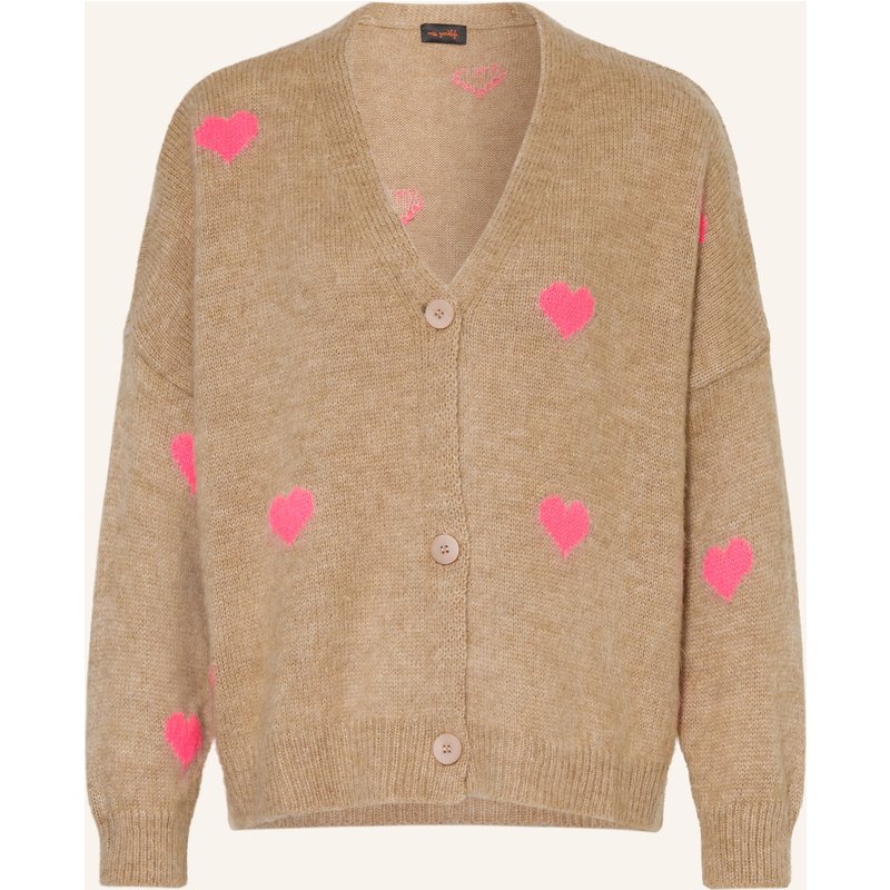 Miss Goodlife Strickjacke Mit Alpaka beige