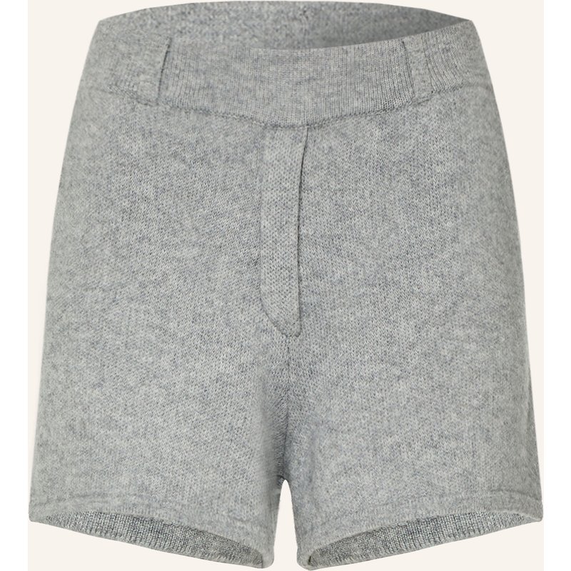 Ladneri Strickshorts Maxi Mit Cashmere grau