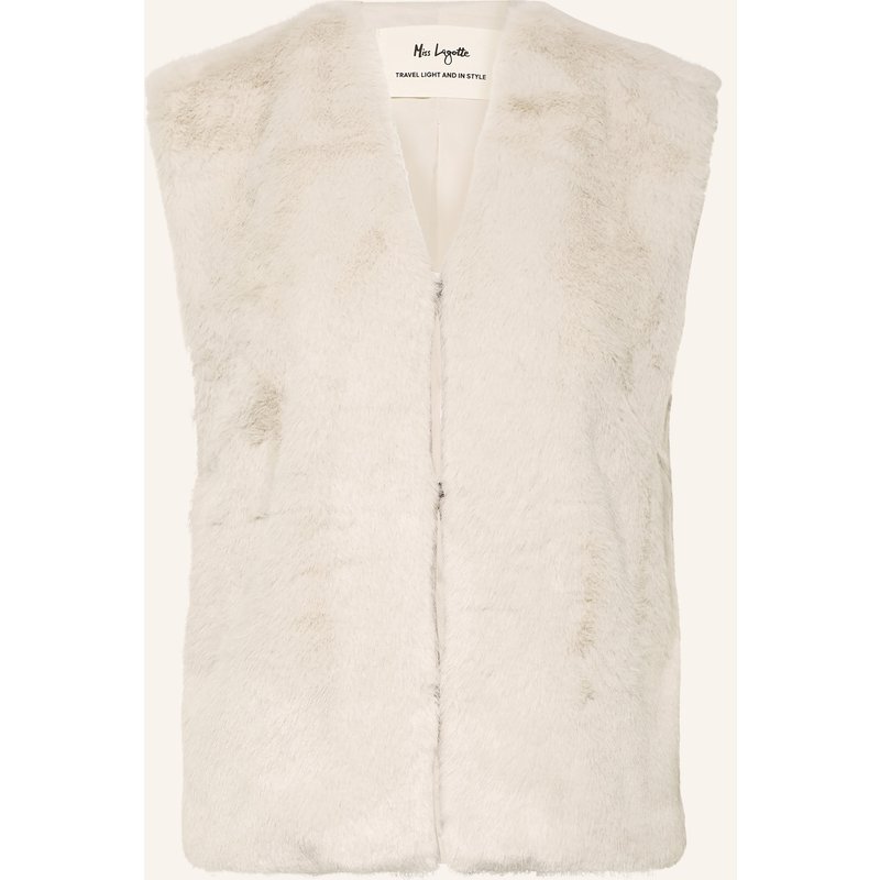 Miss Lagotte Kunstfell-Weste beige