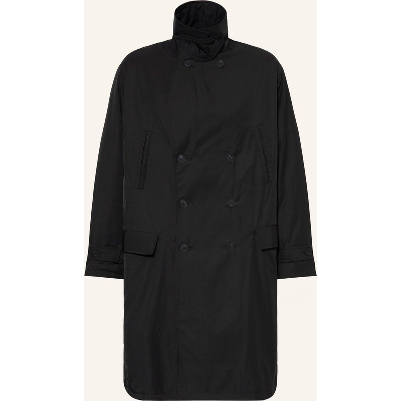 Y-3 Trenchcoat schwarz