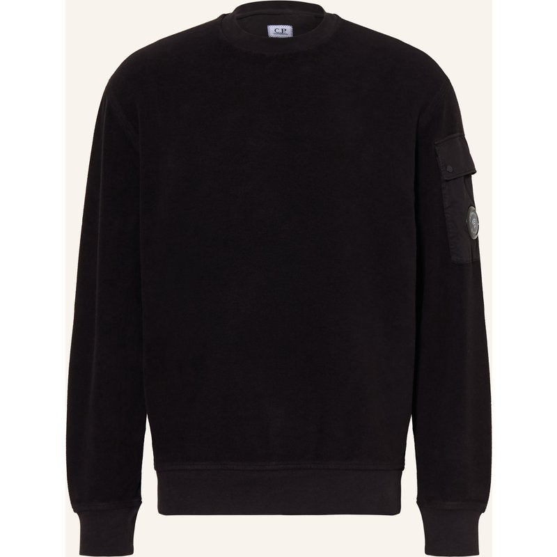 C.P. Company Sweatshirt Im Materialmix schwarz