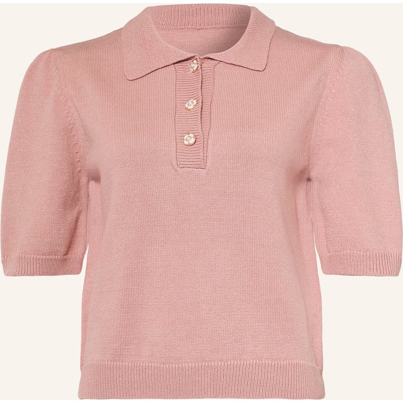 More & More Strick-Poloshirt Mit 3/4-Arm rosa