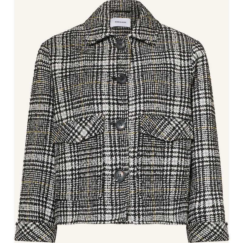 More & More Kastenjacke Aus Tweed schwarz