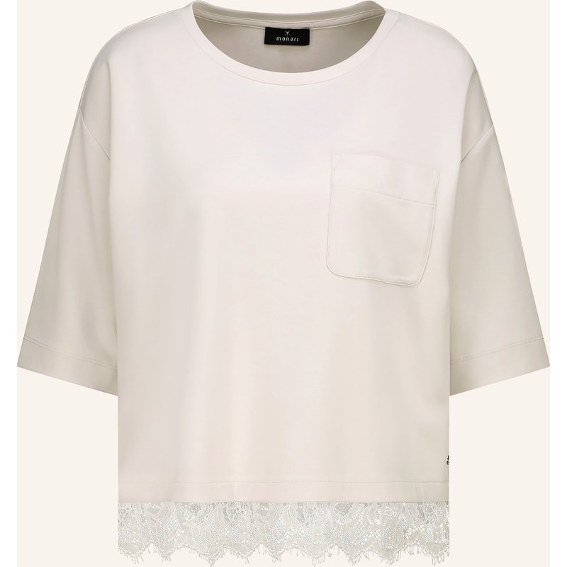 Monari T-Shirt Mit Spitze weiss