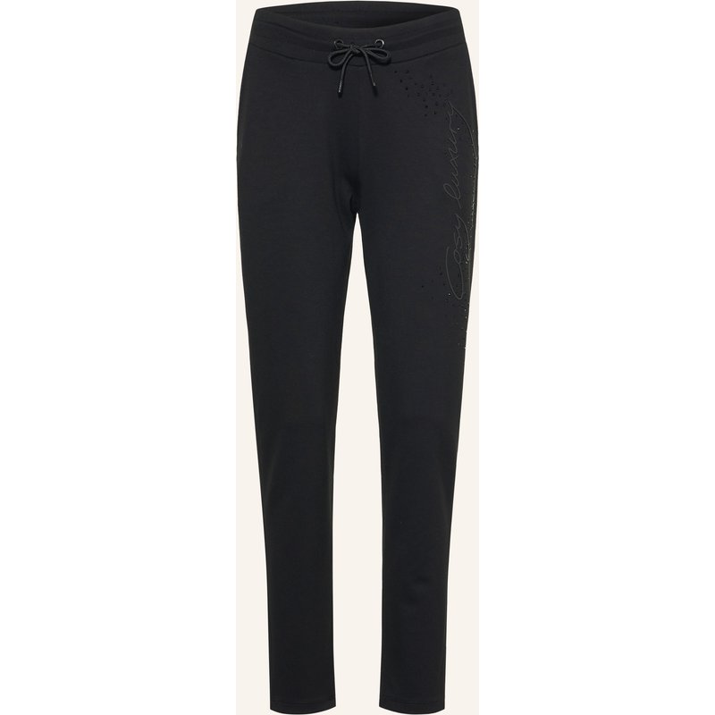 Monari Jerseyhose Mit Schmucksteinen schwarz