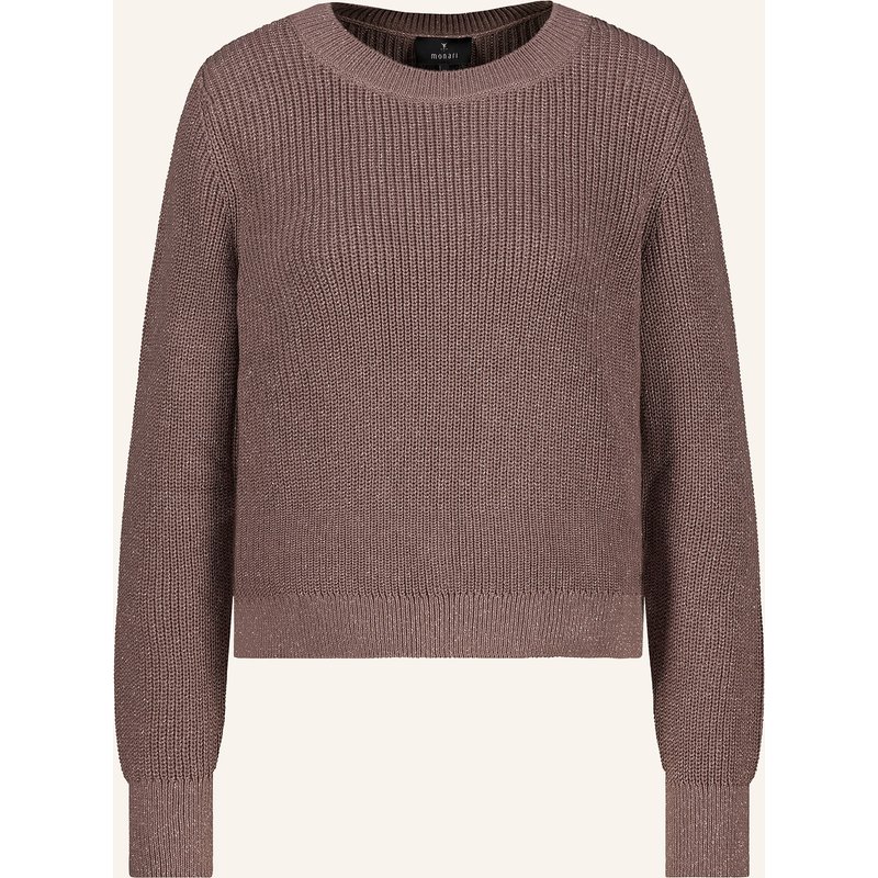 Monari Pullover Mit Glitzergarn beige