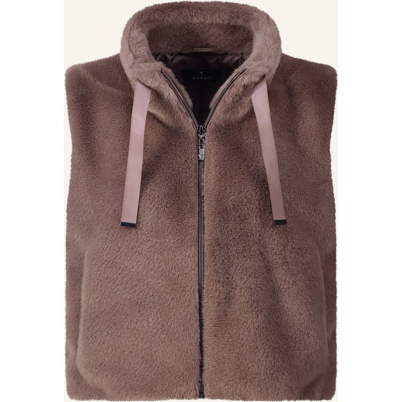 Monari Kunstfell-Weste beige