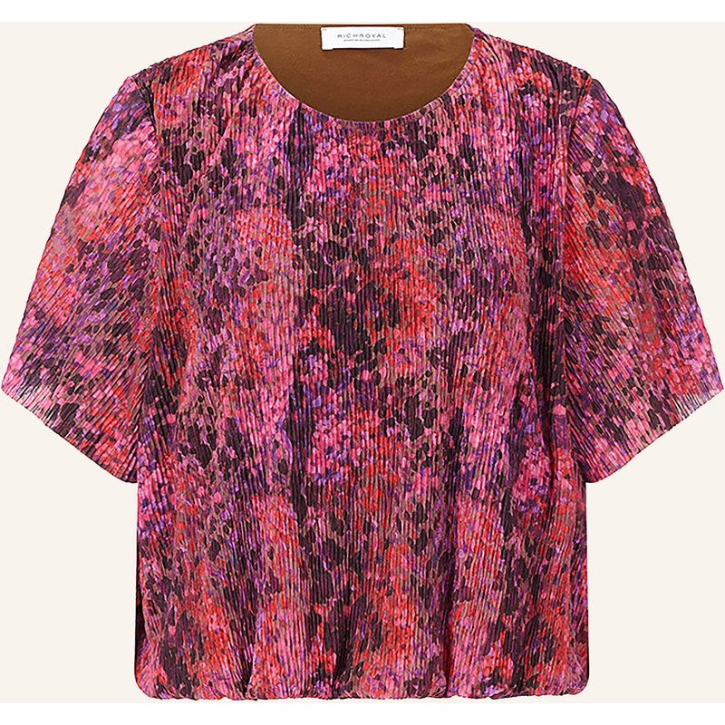 Rich & Royal Blusenshirt Mit Plissees rot