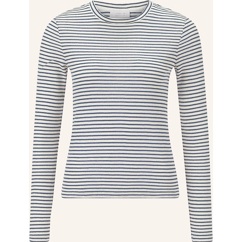 Rich & Royal Longsleeve Mit Glitzergarn blau