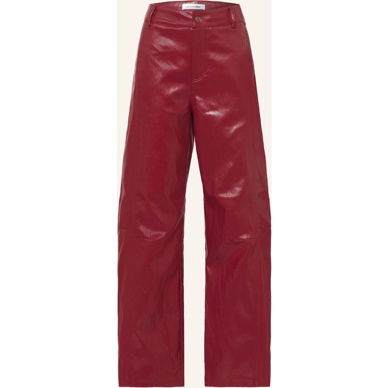 Co'couture Hose Gittcc In Lederoptik rot