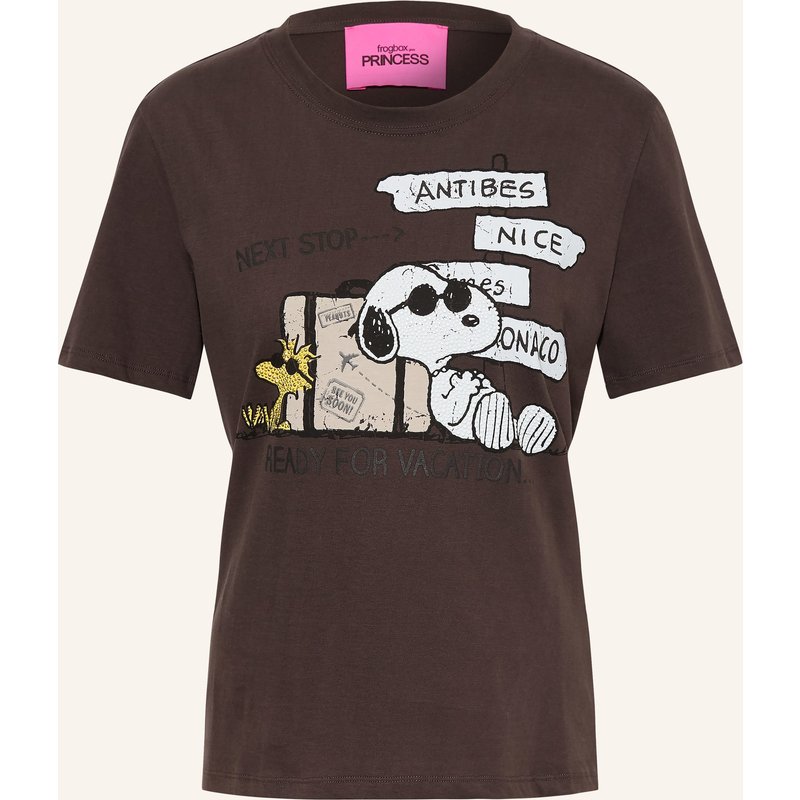 Frogbox T-Shirt Mit Schmucksteinen braun