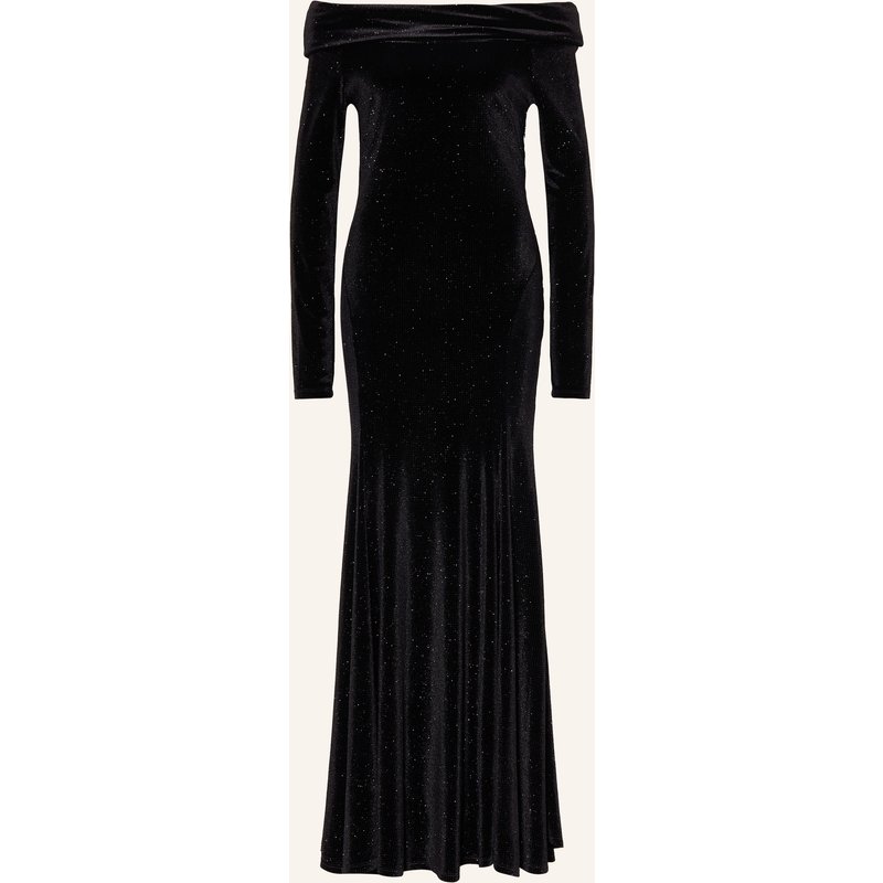Essentiel Antwerp Off-Shoulder-Kleid Kellissimo Aus Samt schwarz