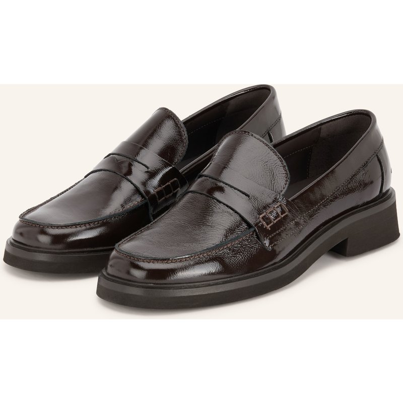 Mrs & Hugs Lack-Loafer braun