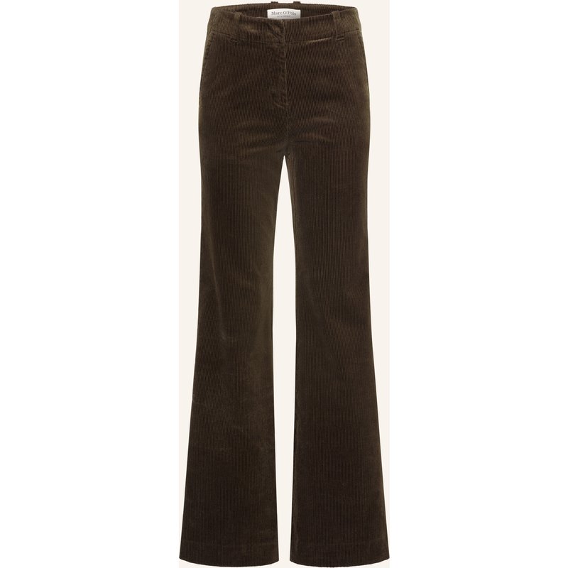 Marc O'polo Bootcut-Hose Aus Cord braun