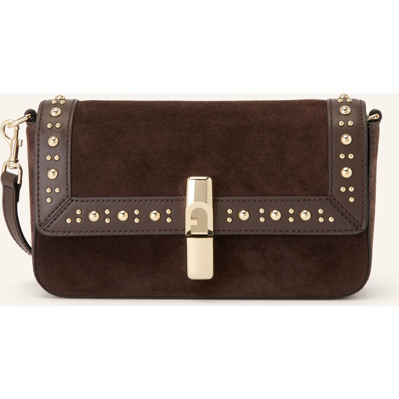 Furla Umhängetasche Iride Small Mit Nieten braun
