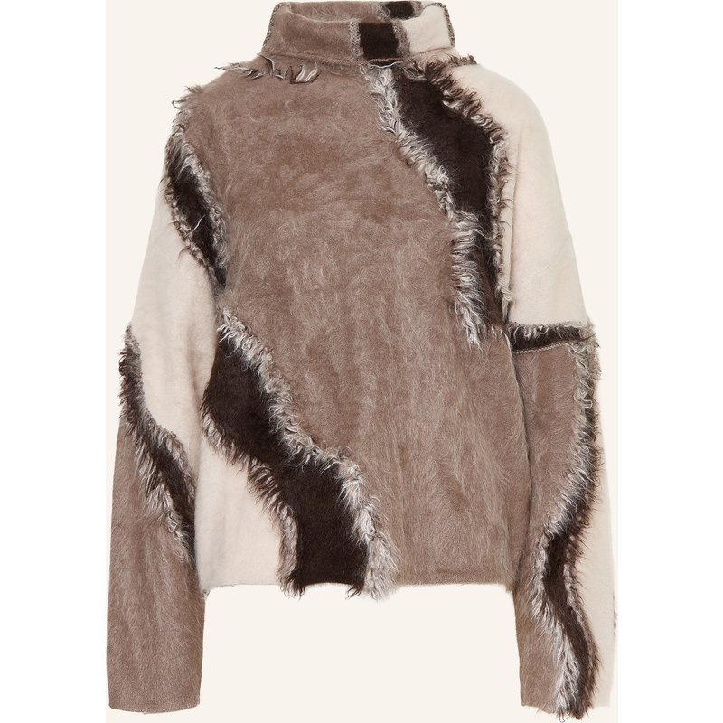 Iris Von Arnim Caschmere-Rollkragenpullover beige