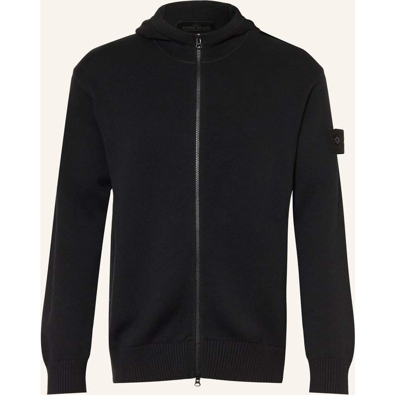 Stone Island Strickjacke Ghost schwarz