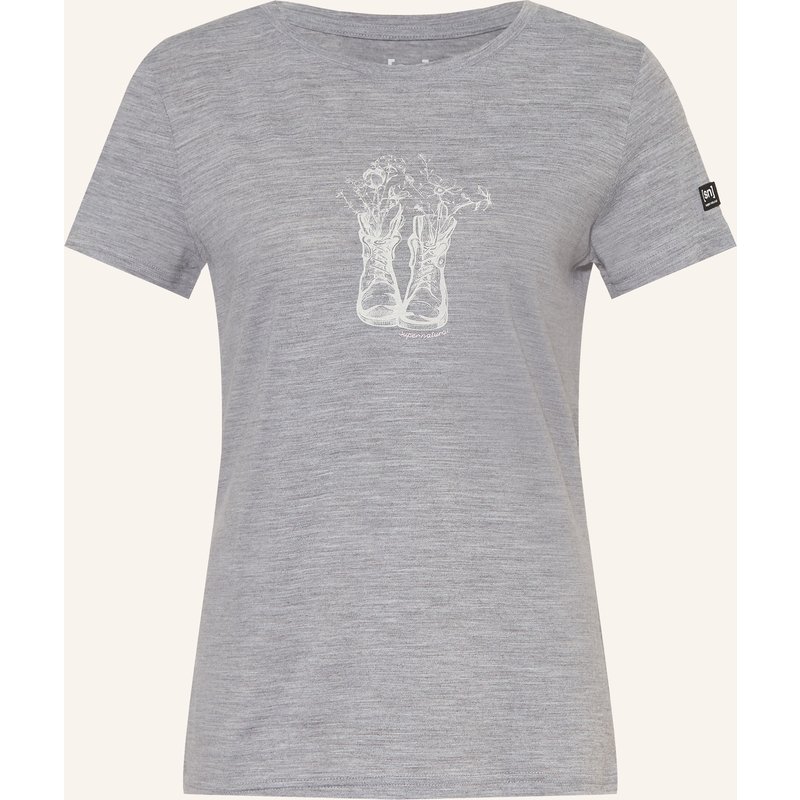 Super.Natural T-Shirt Flower Boots grau