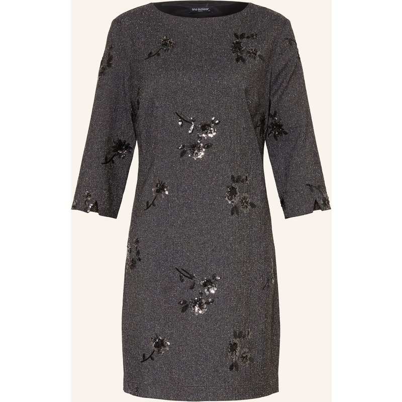 Ana Alcazar Kleid Mit 3/4-Arm Und Pailletten grau