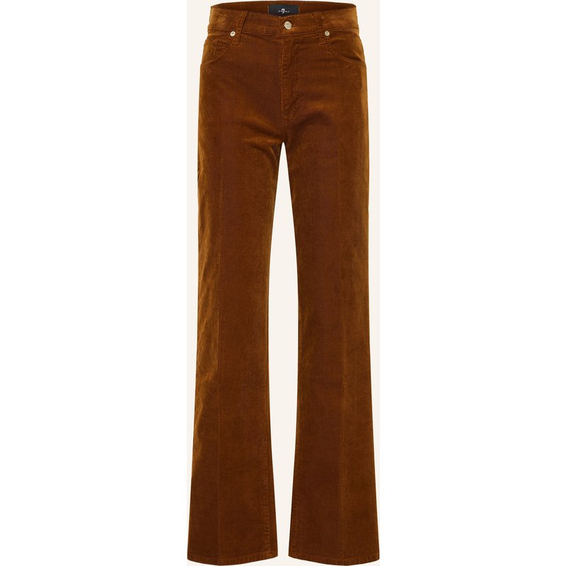 7 For All Mankind Cordhose Stovepipe braun