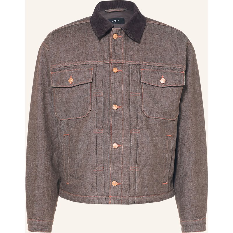 7 For All Mankind Jeansjacke braun